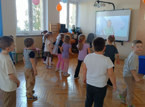 „Przedszkolak w świecie multimediów- Tablicowe ABC” w marcu w grupie Pszczółek