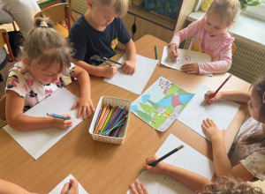 Realizacja Ogólnopolskiego Projektu Edukacyjnego "Bajki pomagajki" - Kocica Złośnica nie chce iść do przedszkola.