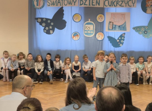 Uroczystość przedszkolna "Światowy Dzień Cukrzycy" oraz rozstrzygnięcie Konkursu plastycznego "Mój wymarzony glukometr"