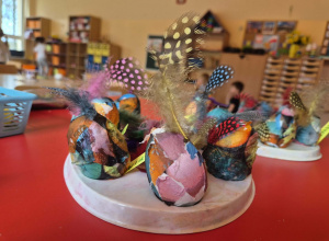 "Pisanki Wielkanocne"- praca plastyczna wykonana techniką Decoupage